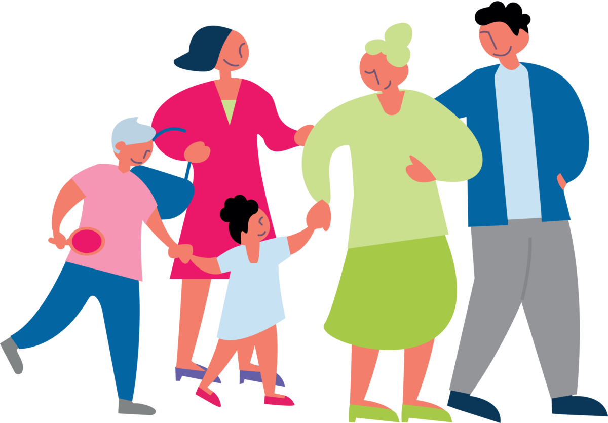 Illustration d'une famille